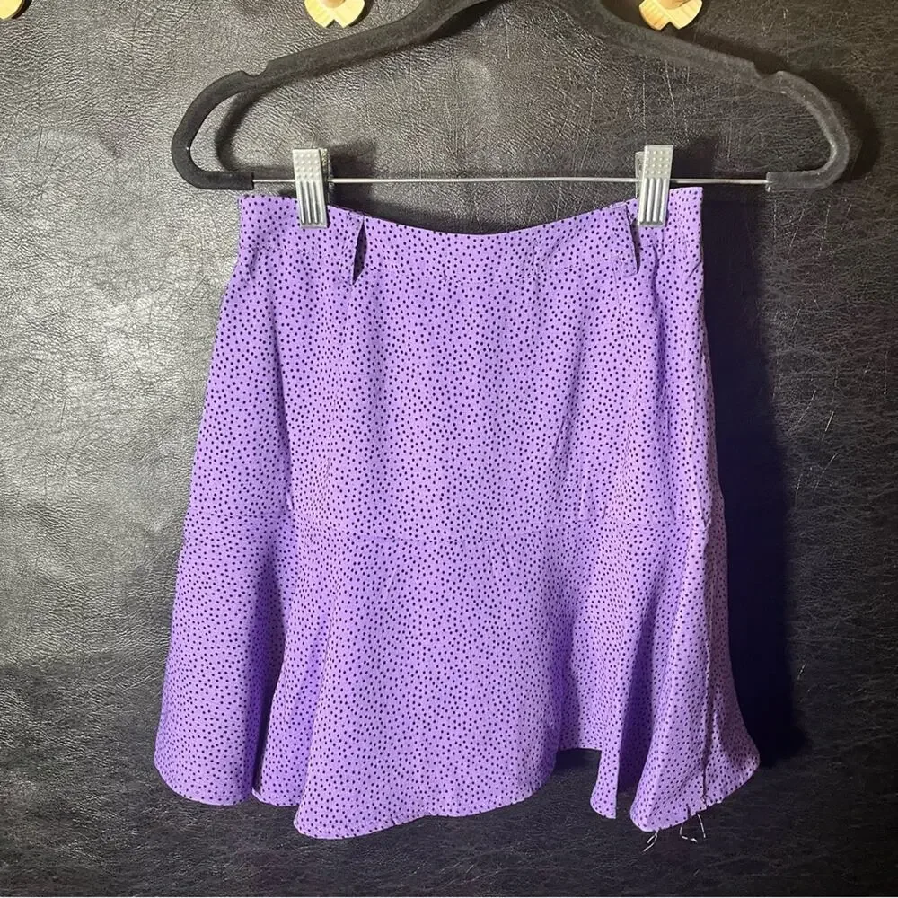 Love For Humanity Couture Purple‎ Dot Skort Size XS
